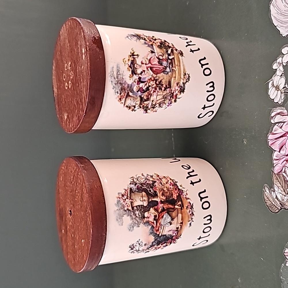 Vintage salt and pepper shakers